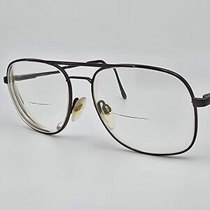 Marcolin Mod. 6153 Col. 584 Brown Aviator Eyeglasses Frame Italy 56-16-140